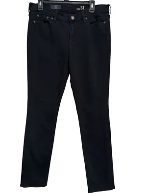 J.Crew Reid Slim Jeans Dark Black Wash Stretch Denim size 31 thumbnail 2