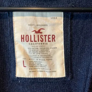 Y2k Hollister Navy Blue Button-Up‎ Cardigan V-Neck Women's Size Large thumbnail 3