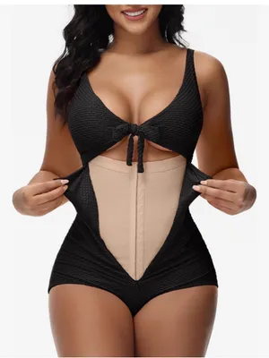 SHAPSHE Women's Tummy Control Swimsuit One Piece Slimming Bathing swim NWOT thumbnail 3