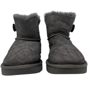 UGG Bailey Button Charcoal Grey Suede Boots Women’s Size 11 thumbnail 2