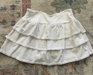 Hollister White Ruffle Skirt thumbnail 1