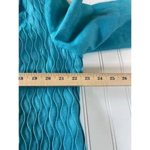 Odeliah Denim Teal Blue Smocked Studded Skirt & Jacket Set Size 16 Vintage Style thumbnail 8