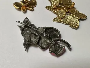 Lot Of 3 Pretty Butterfly Insect Brooch Pins thumbnail 10