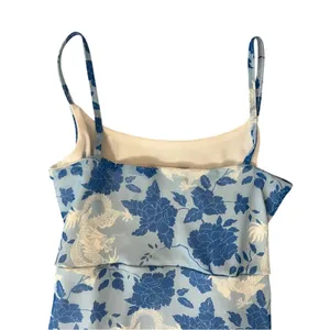 Missguided Blue Dragon‎ Floral Ruched Bodycon Mini Dress Y2K Size 2 Going Out thumbnail 12