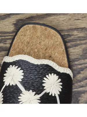 NWT JBU By Jambu Comfort Casual Fashion Slip On Wedge Sandal Black / White 9.5M thumbnail 15