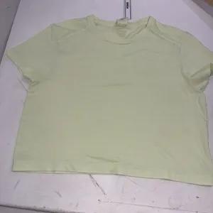 Victoria's Secret VS PINK Cotton Basic Light Green Crop Top Tee Shirt Sz XS NWT thumbnail 1