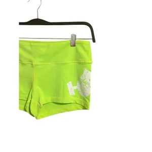 WodBottom‎ Neon Green CrossFit Booty Shorts Weightlifting Gym Size Large thumbnail 4
