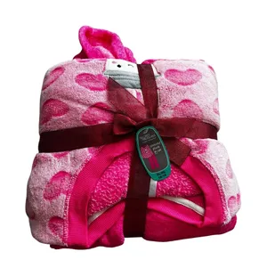 Secret Treasures Pajama Set XL 16/18 Pink Heart Textured Plush‎ Sleepwear NEW thumbnail 1