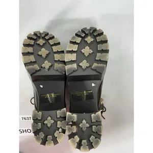 Womans New Lace Up Chunky Platform Ankle Boots Size 8 Brown Lug Heel thumbnail 7