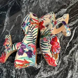 Ouo Floral Women's Wedges Sandals 3” thumbnail 6