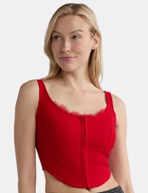Madden Girl Red Corset top thumbnail 1