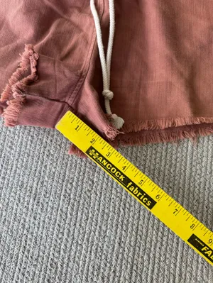 Aerie Burnt Sienna Orange Brown Cutoff Cotton Drawstring Shorts Size Small thumbnail 8