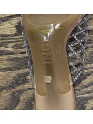 Inc International Concepts Slip-On Lattice Heels Clear Brown Multi 6.5M thumbnail 9