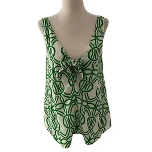 Maeve Green & White Shirt Women Top Size Small | 57-53 thumbnail 1