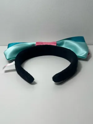 Tokyo Disney Resort TDR Ariel The Little Mermaid Satin Bow Headband Ears thumbnail 6