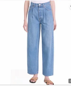 Mother Snacks Pleated Fun Dip Puddle Jeans thumbnail 4