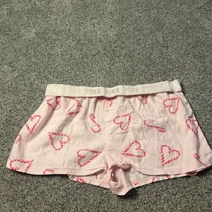 Victoria's Secret PINK Christmas boxer-style pajama shorts thumbnail 5