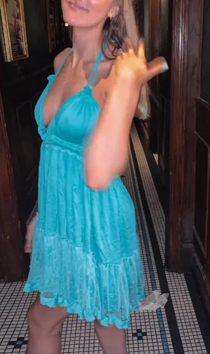 Teal dress Blue thumbnail 1