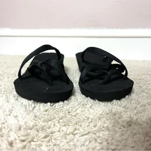 Teva Black Sandals with Yellow Logo thumbnail 4