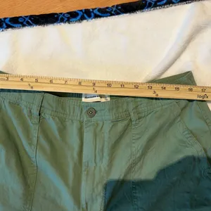 Abercrombie & Fitch Green Wide Leg Pants Relaxed Fit thumbnail 8