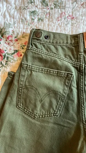 Levi’s Cinch Barrel Green Denim Jeans thumbnail 6