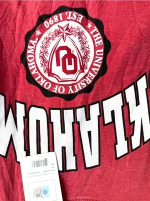 NWT Pressbox Womens Shirt Oklahoma University Retro Vintage Wash Size 2XL thumbnail 7