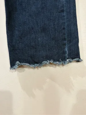 Judy Blue High Rise Exposed Button Fly Wide Leg Raw Hem Jeans Size 11/30 thumbnail 5