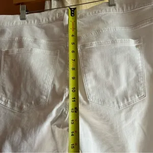 Madewell Kick Out‎ Crop Jeans Flare Denim Pure White NWT Size 33 (US 16) thumbnail 11