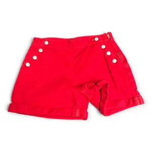 Banana Republic High Waist Cuffed 3.5 inch Sailor Shorts Red Sunset 28/6 thumbnail 2