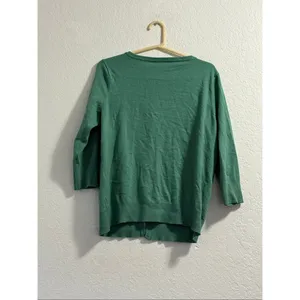 ModCloth Sweater ModCloth Cardigan Knit Sweater Women 1x Green Cardigan Sweater thumbnail 2