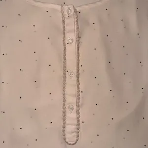 LOFT Women's Beige‎ Polka Dot Sleeveless Button Up Blouse Shirt Top Size S thumbnail 6