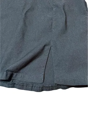 Classic Black Mini Skirt with Back Slit Size XS thumbnail 2