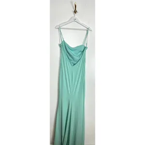 KATIE MAY Great Kate Ruched Gown in Supercharged Mint Size Large thumbnail 9
