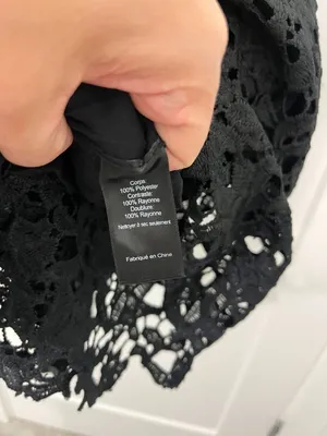 ASTR Small Black Eyelet Lace Cutout Midi Dress thumbnail 9