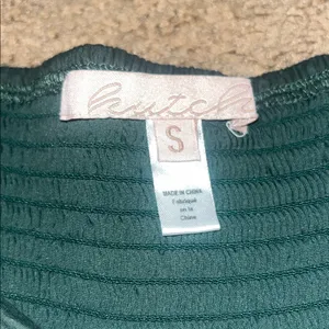Anthropologie Hutch‎ The Mabel Square-Neck Wide-Leg Jumpsuit Forest Green Small thumbnail 9