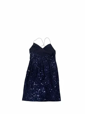 HELLO MOLLY strappy blue sequin dress thumbnail 4
