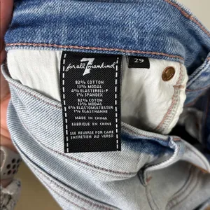 7 For All Mankind Edie Jeans Luxe Vintage Women’s Size 29 Stretch Light Wash thumbnail 5