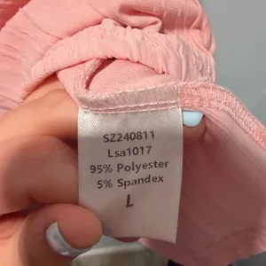 Lillusory Mock Neck‎ Sleeveless Pleated Top Pink Large Minimalist Work Office thumbnail 3
