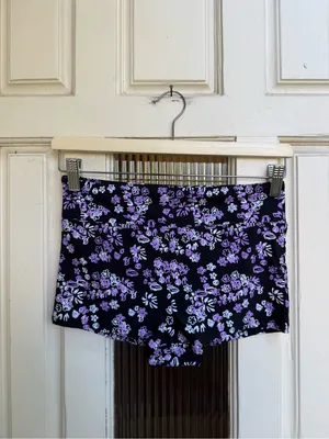 knix‎ Black Floral High-Neck Swim Set with Pink & White Flowers thumbnail 5