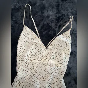 Princess Polly The Keilan Wrap Romper in Beige Size 4 thumbnail 6