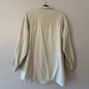 POL Cream Corduroy Shacket Frayed Distressed Oversized Layer Women's size Small thumbnail 5