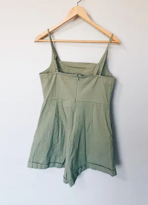 Green Romper - Fits Like a Medium thumbnail 3