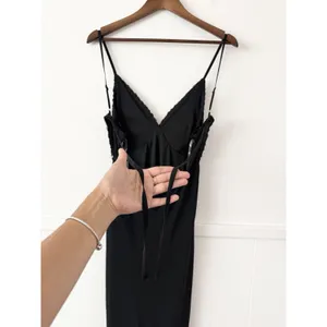Wild Fable Black Floral Maxi Dress Open Back Tie Women’s Size S NWT thumbnail 7