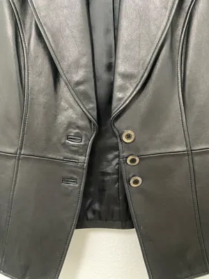 Classiques Entier Black leather jacket thumbnail 2