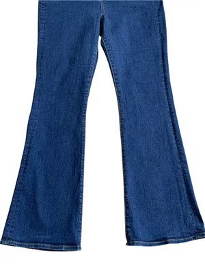Loft The Slim Flare Jeans Women’s Size 30/10 Super High Rise Boho Festival thumbnail 3