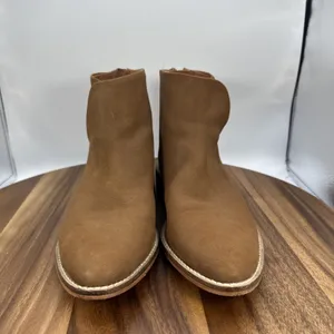 Free People Century Flat Boots Ankle Bootie Brown Leather Boho Women's 37 US 6.5 thumbnail 4