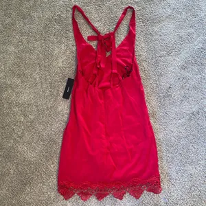 NWT Lulu’s Red Lace Hem Dress thumbnail 3