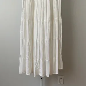 Nation AK Outfits Rayon Boho Coastal Smocked Tiered Maxi Dress Small White thumbnail 5