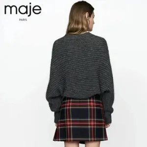 NWOT Maje Mousee Gris Oversized Sweater thumbnail 2