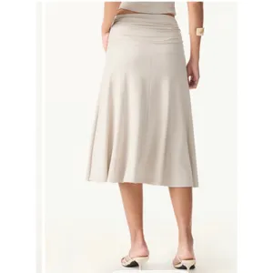 Brand New OGL Women's Size Medium Fog Flowy Side Ruched A Line Midi Skirt thumbnail 5